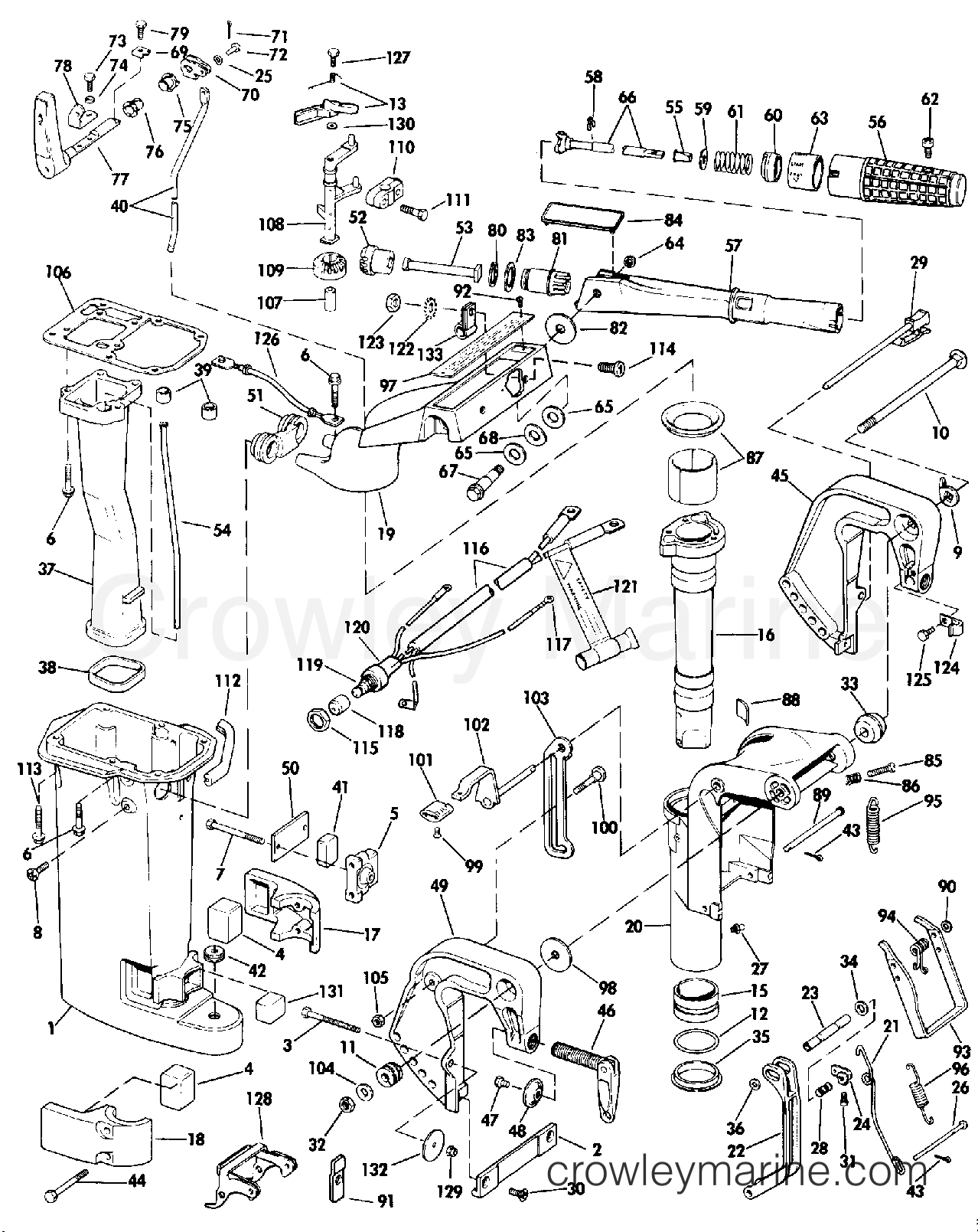 1984 Outboard 15 - E15ECRM - MIDSECTION (10SEL ONLY)