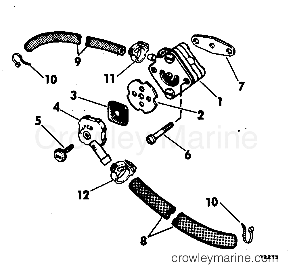 1978 Outboard 4 - 4RL78E - FUEL PUMP