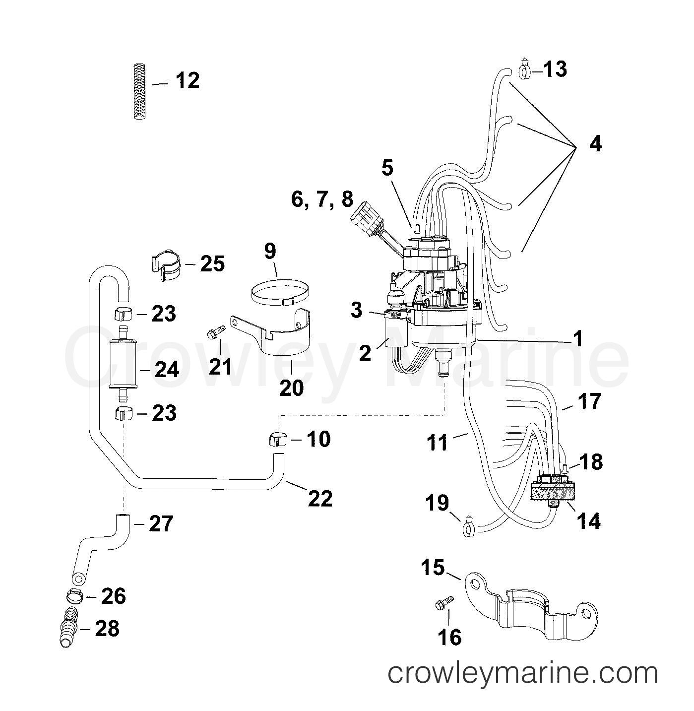 AA Outboard 175 - E175DPXAAA - OIL PUMP
