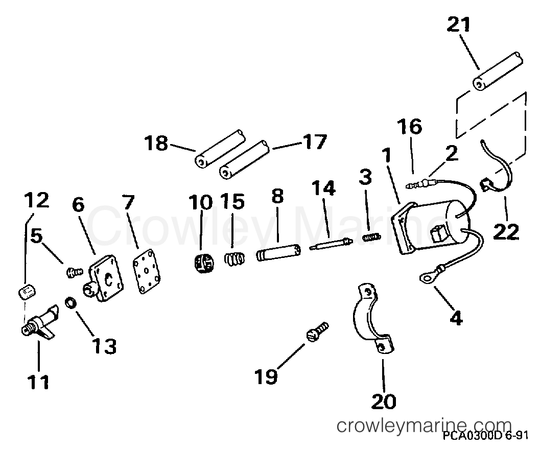 1997 Outboard 50 - BJ50TLEUC - PRIMER SYSTEM - ELECTRIC START