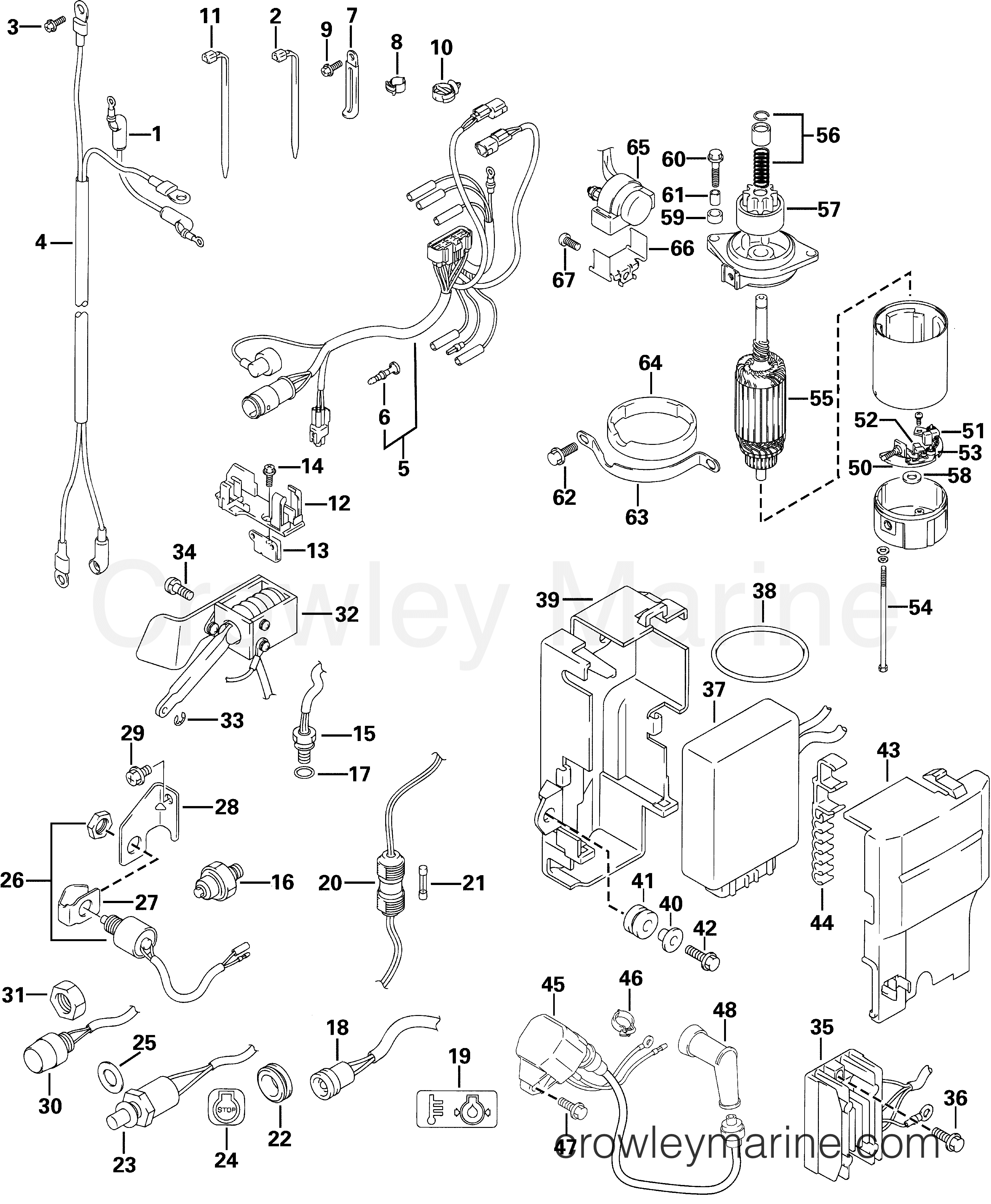 2001 Outboard 30 - E30TEL4SIC - ELECTRICAL SYSTEM