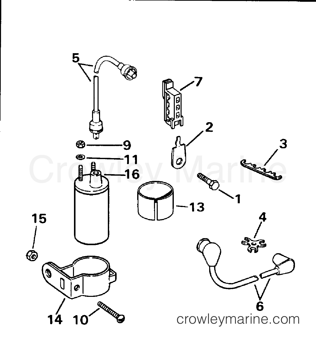 1994 OMC Stern Drive 5.7 - 572AGPMDA - IGNITION COIL & LEADS - 2V MODELS