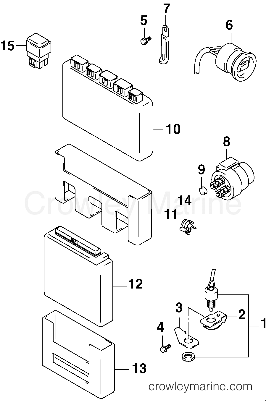 2002 Outboard 60 - J60PL4SNF - ENGINE CONTROL UNIT