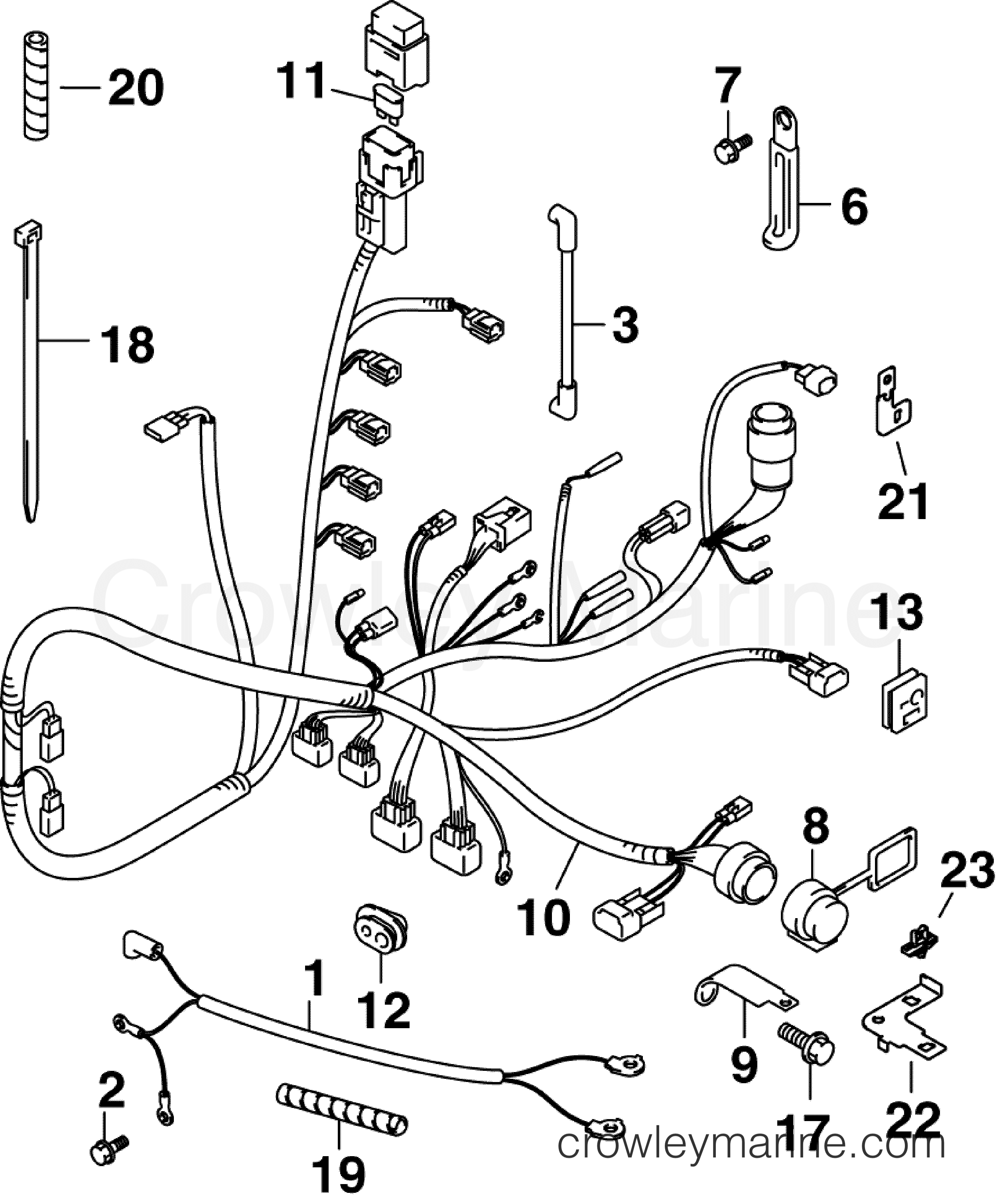 2006 Outboard 60 - J60PL4SDM - ELECTRICAL HARNESS