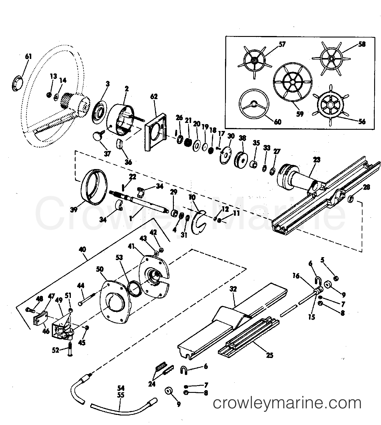 MECHANICAL RACK AND PINION STEERING KIT OPT ITEM ALL MODEL 1973