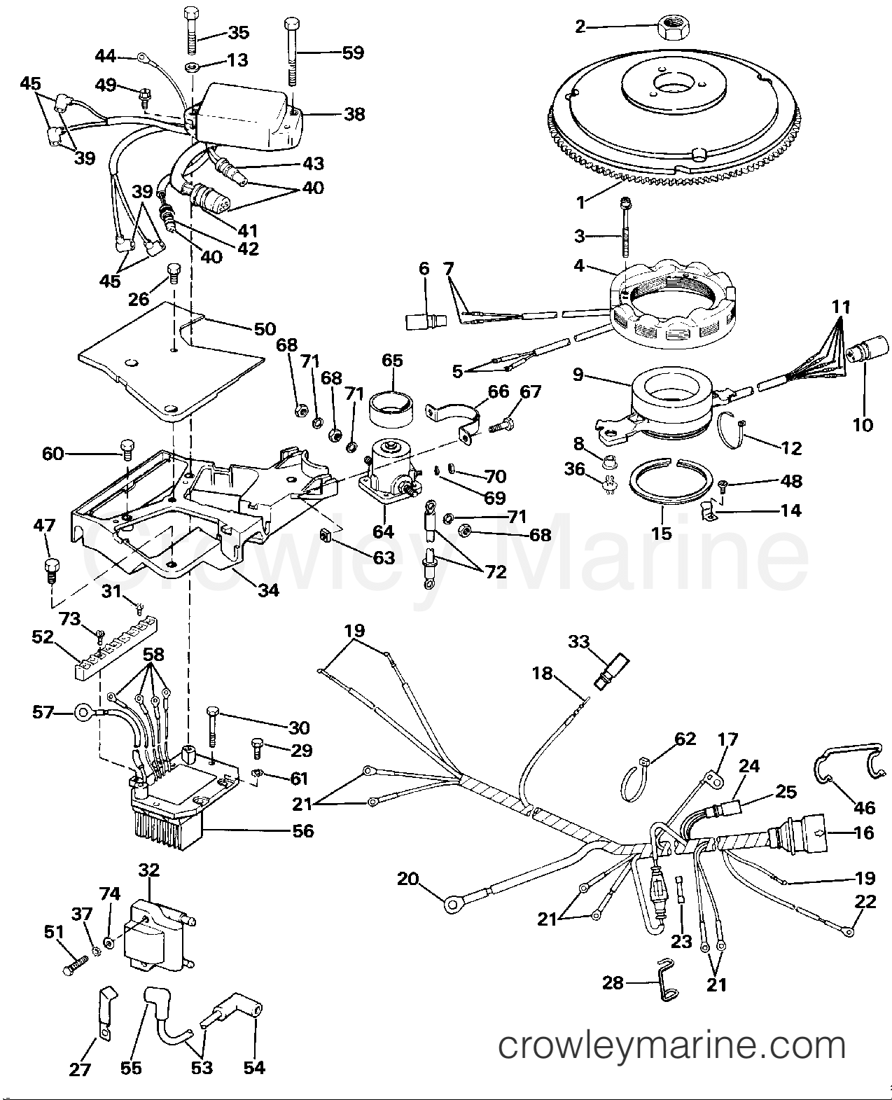 1986 Evinrude Outboards 120 - E120TLCDC IGNITION SYSTEM section