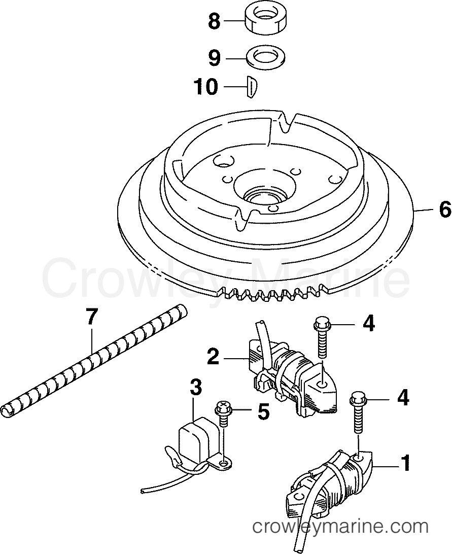 2004 Outboard 10 - J10EL4SRC - FLYWHEEL