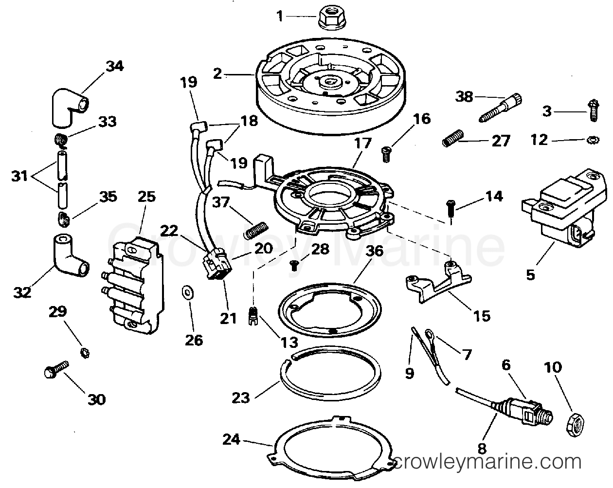 1995 Outboard 3 - J3REOD - IGNITION