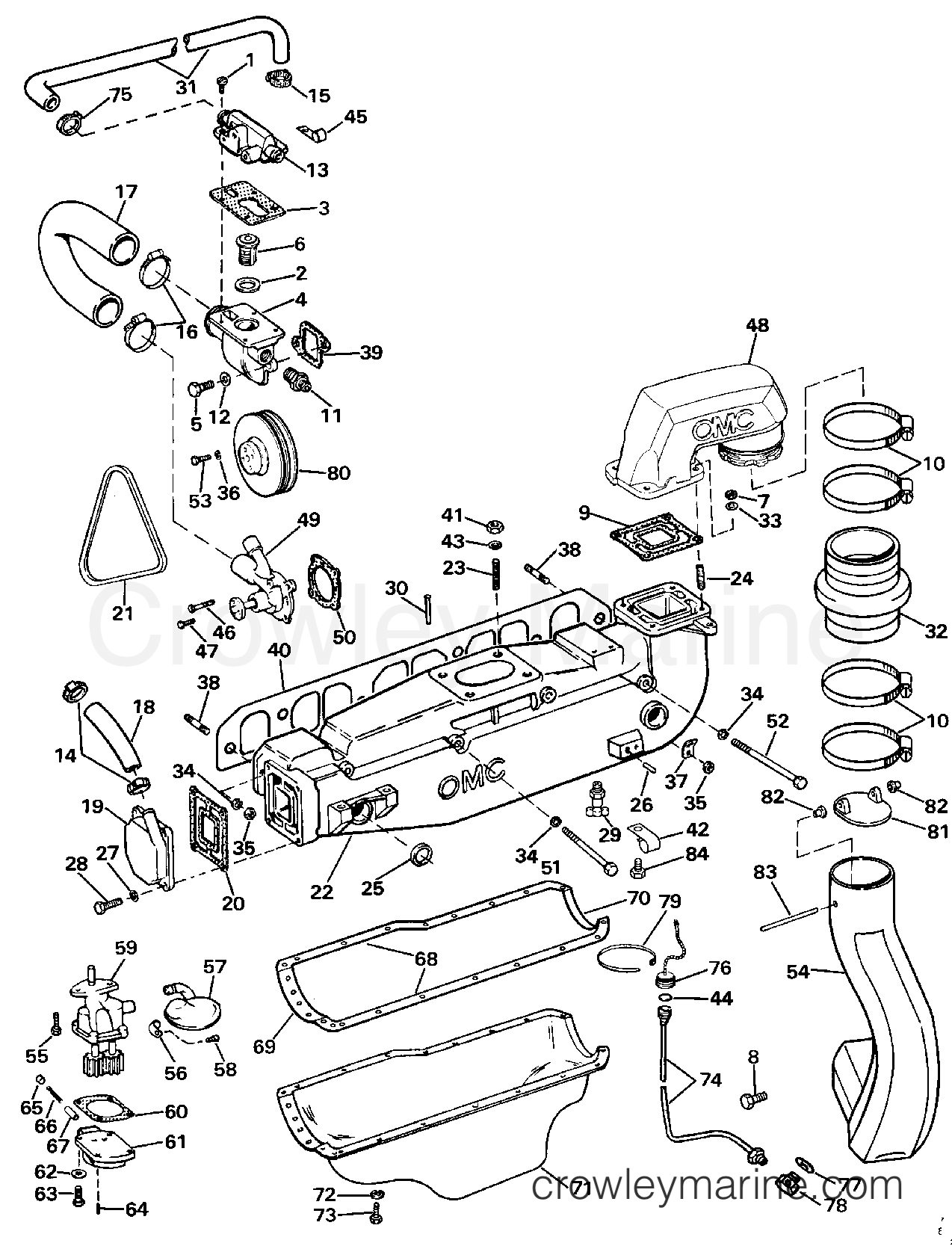 1987 Stern Drive 3 - 302APSRC - COOLING & OILING