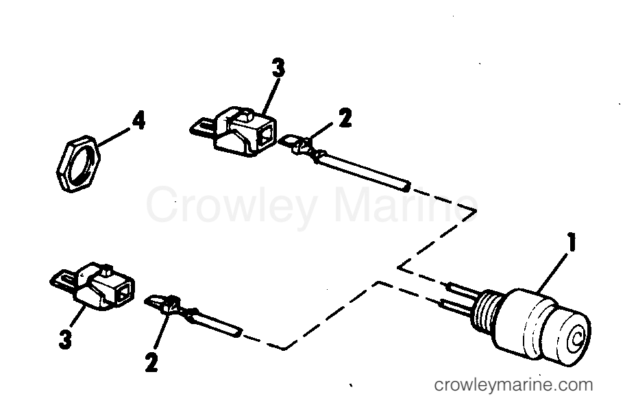 1976 Outboard 15 - 15604A - SHORTING SWITCH