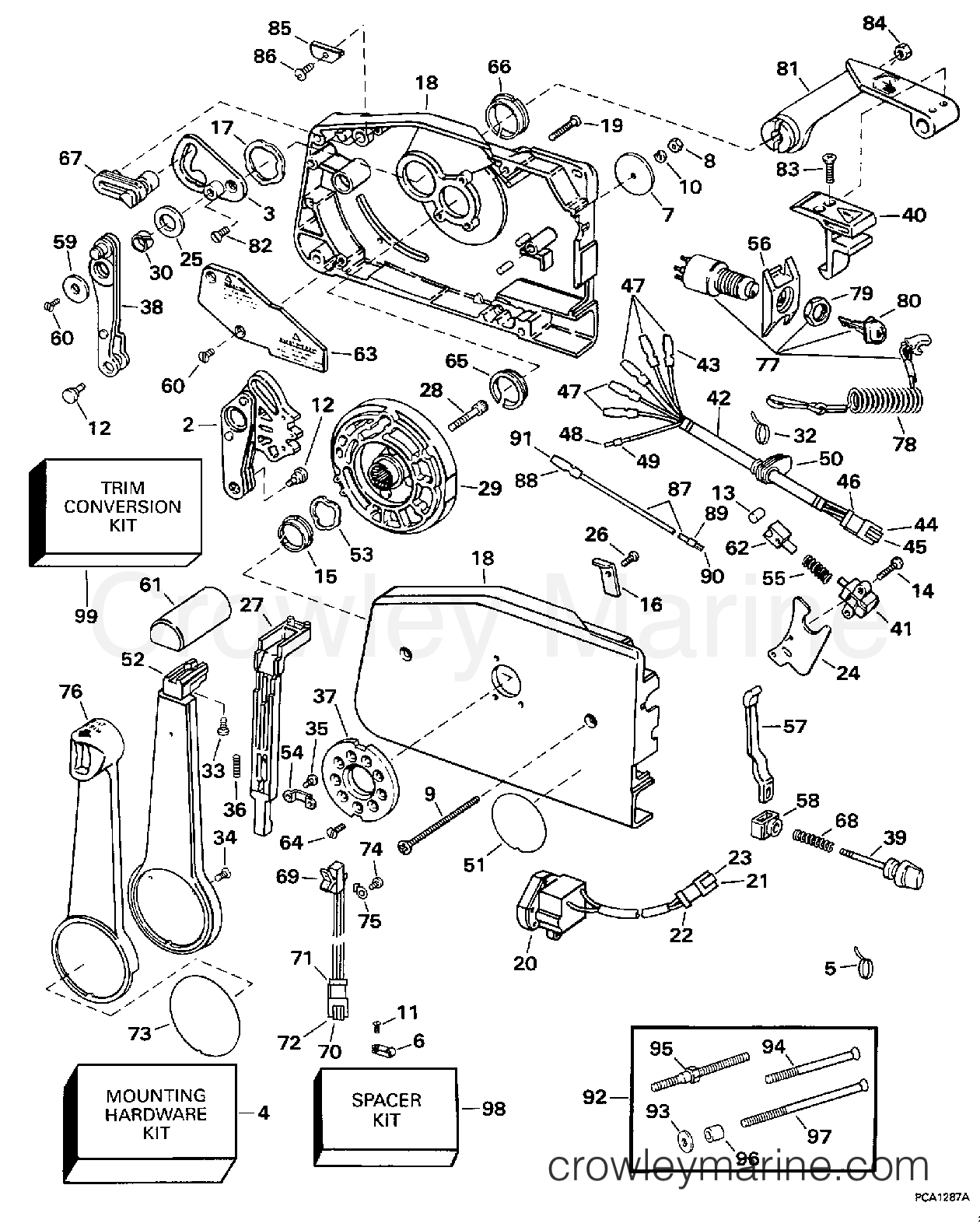 1998 Outboard 125 - SJ125WTPXN - REMOTE CONTROL