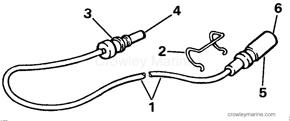 1989 Rigging OMC Stern Drive - All Models - EXTENSION HARNESS - AUDIBLE WARNING