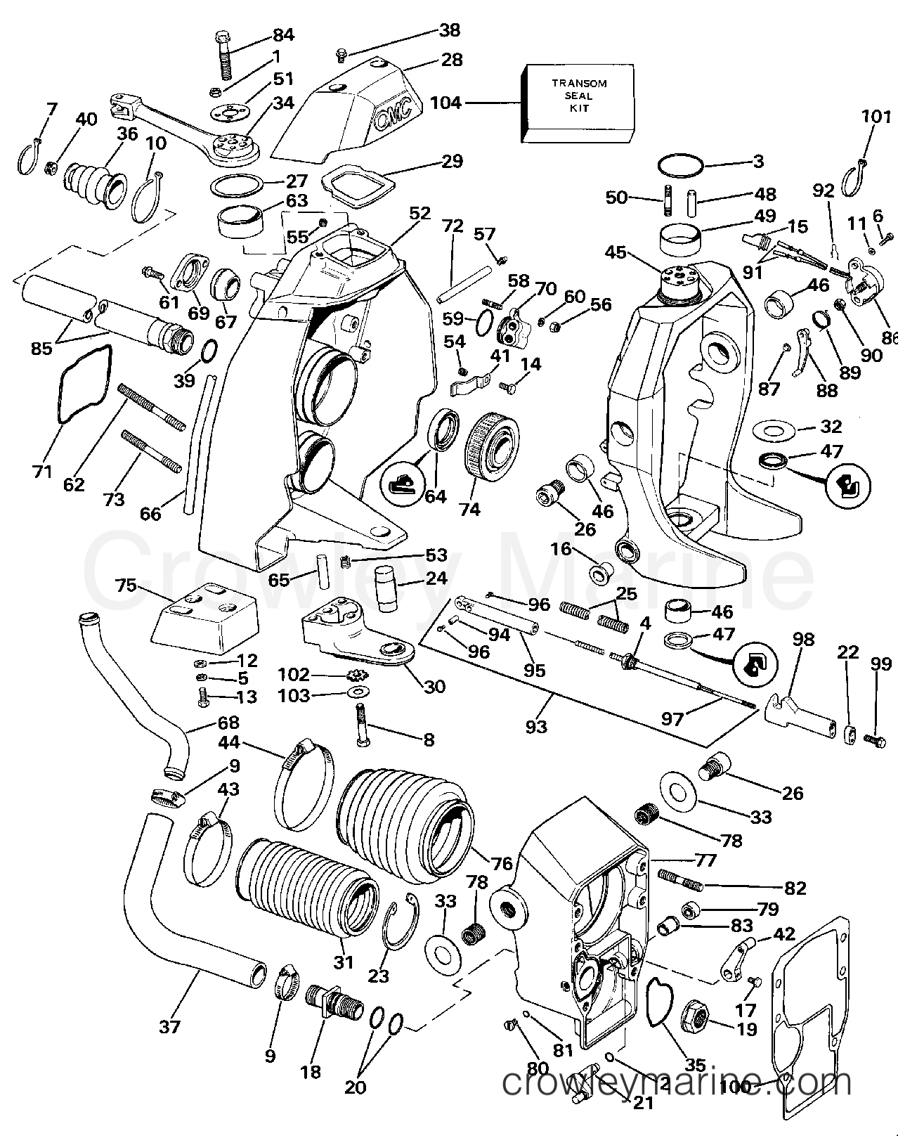 1987 Stern Drive 4.3 - 434APSRY - TRANSOM MOUNT