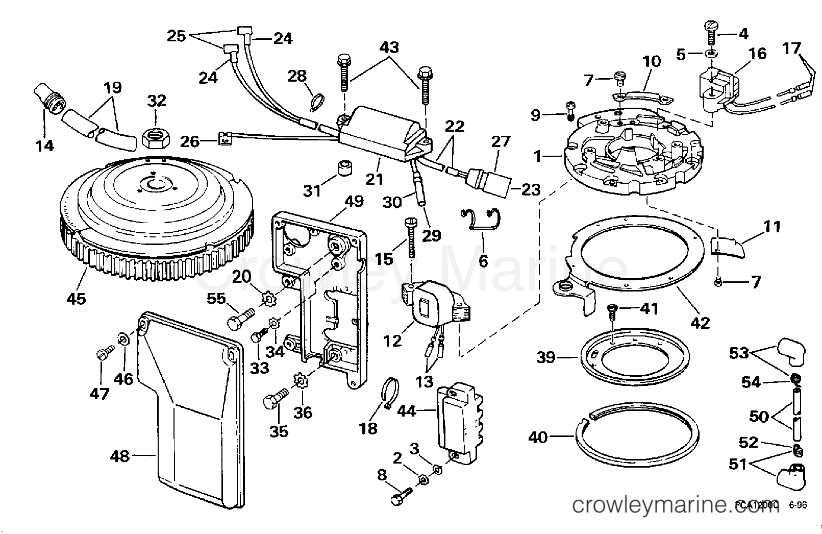 1998 Outboard 28 - J40JRECA - IGNITION SYSTEM