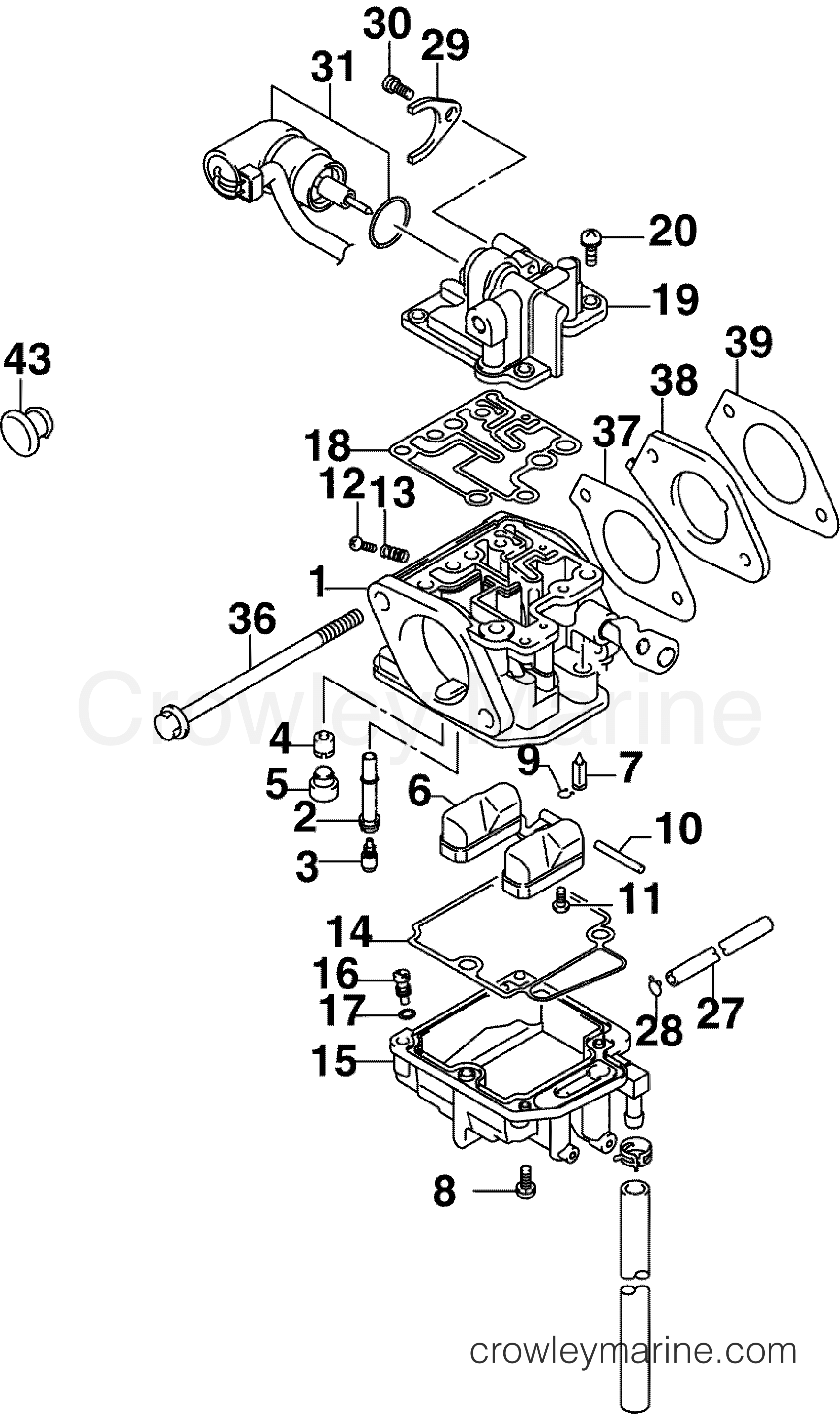 2007 Outboard 10 - J10BL4SUM - CARBURETOR