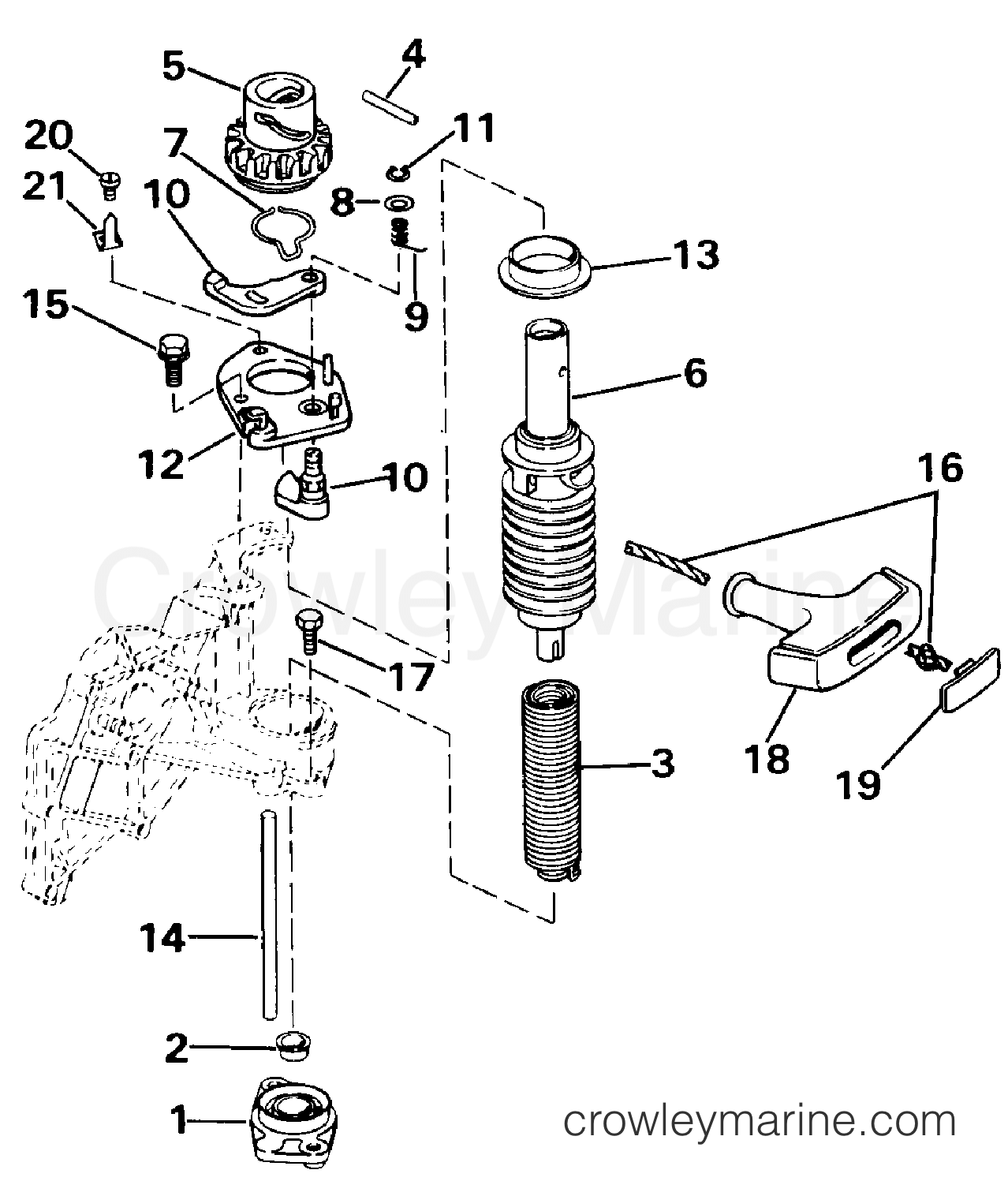 1990 Outboard 8 - TE8RLESCF - REWIND STARTER