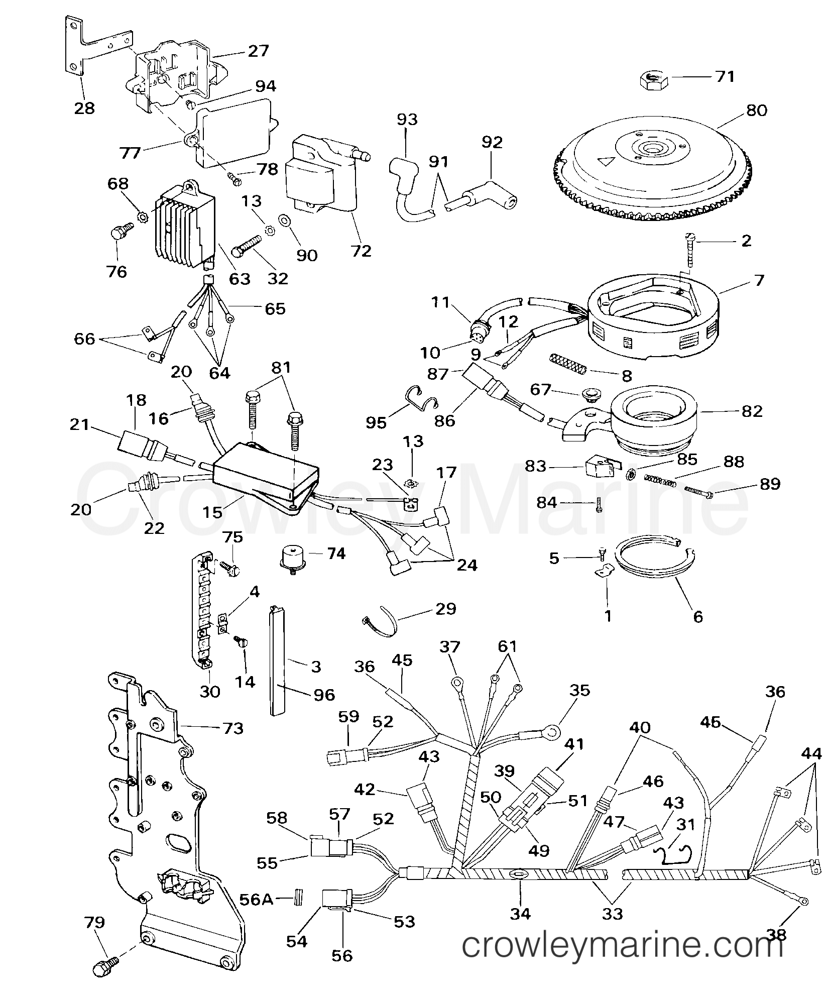 2000 Outboard 70 - BJ70PLSSD - IGNITION SYSTEM
