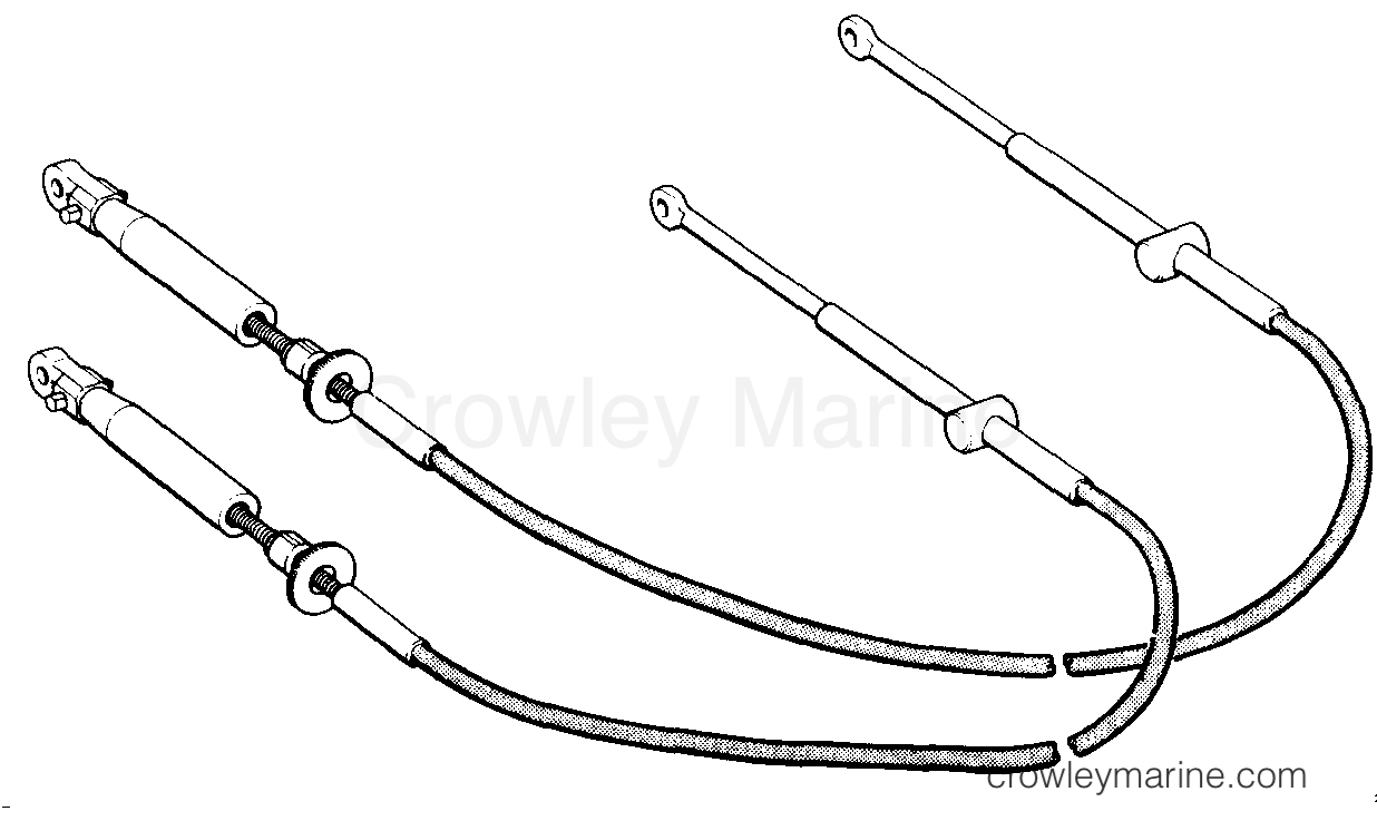 1987 Rigging Accessories - Remote Controls - SHIFT & THROTTLE CABLES