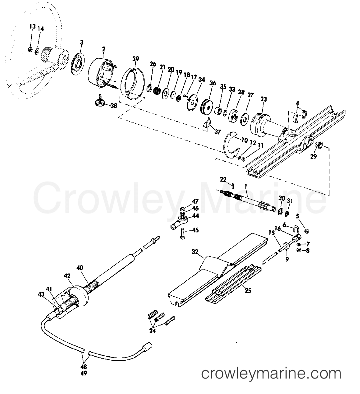 1976 Rigging Accessories - Steering - STEERING KIT-MECHANICAL