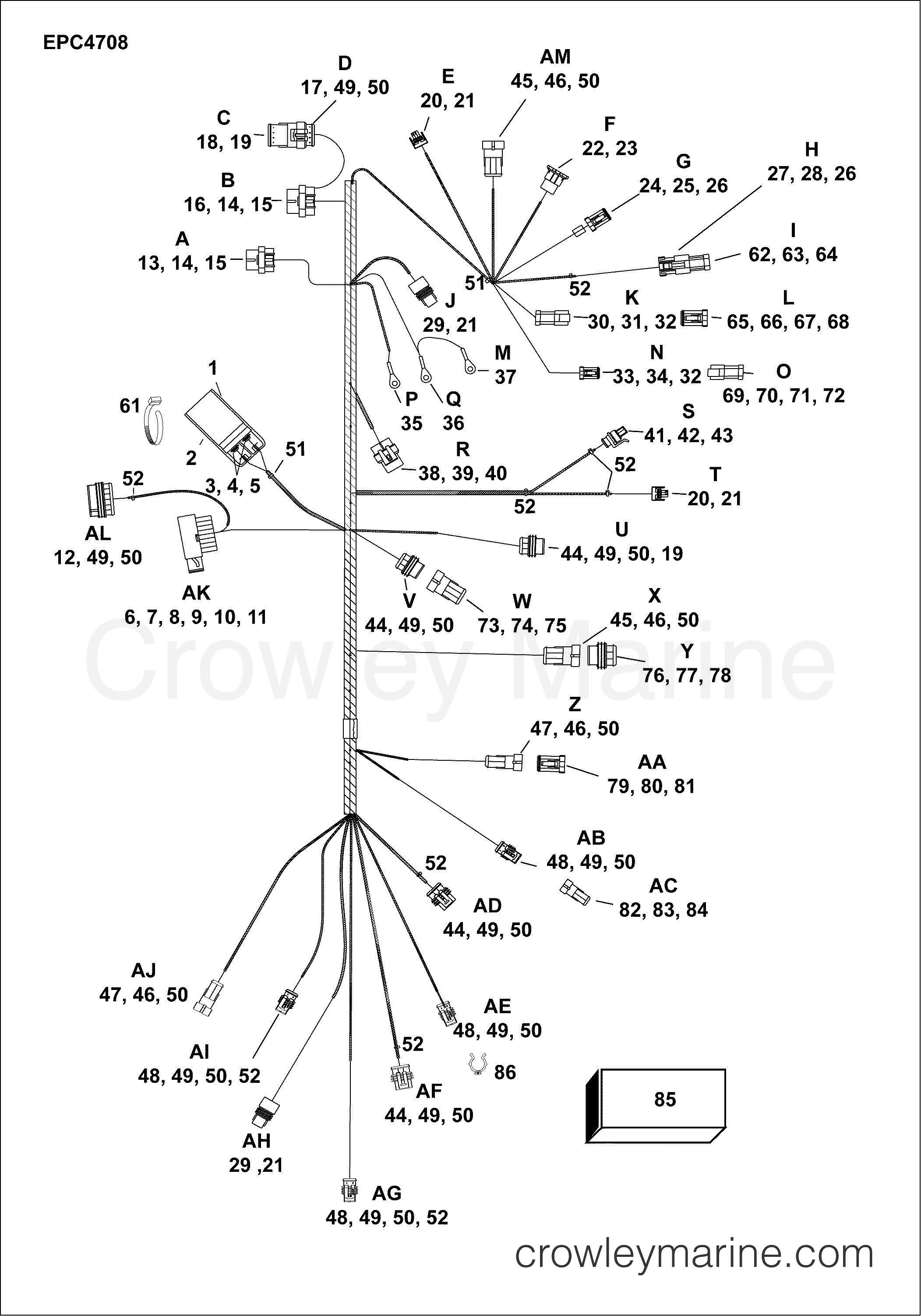 AG Outboard 40 - E40DPGLAGC - ELECTRICAL HARNESS