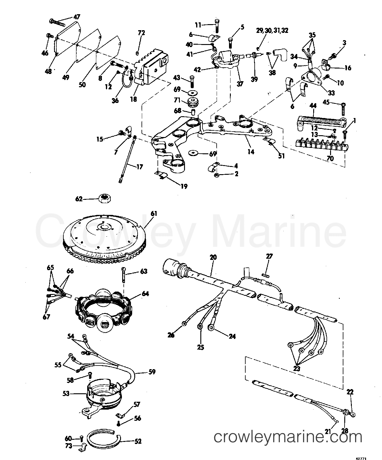 1975 Outboard 85 - 85593E - IGNITION SYSTEM