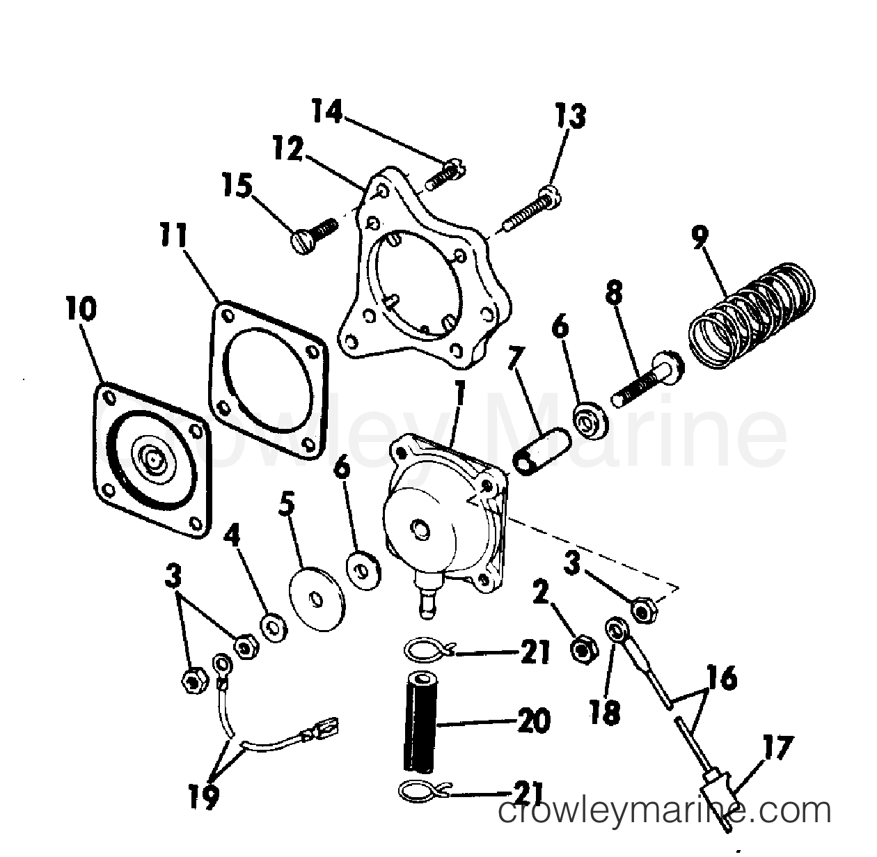 1973 Outboard 40 - 40355D - CUTOUT SWITCH