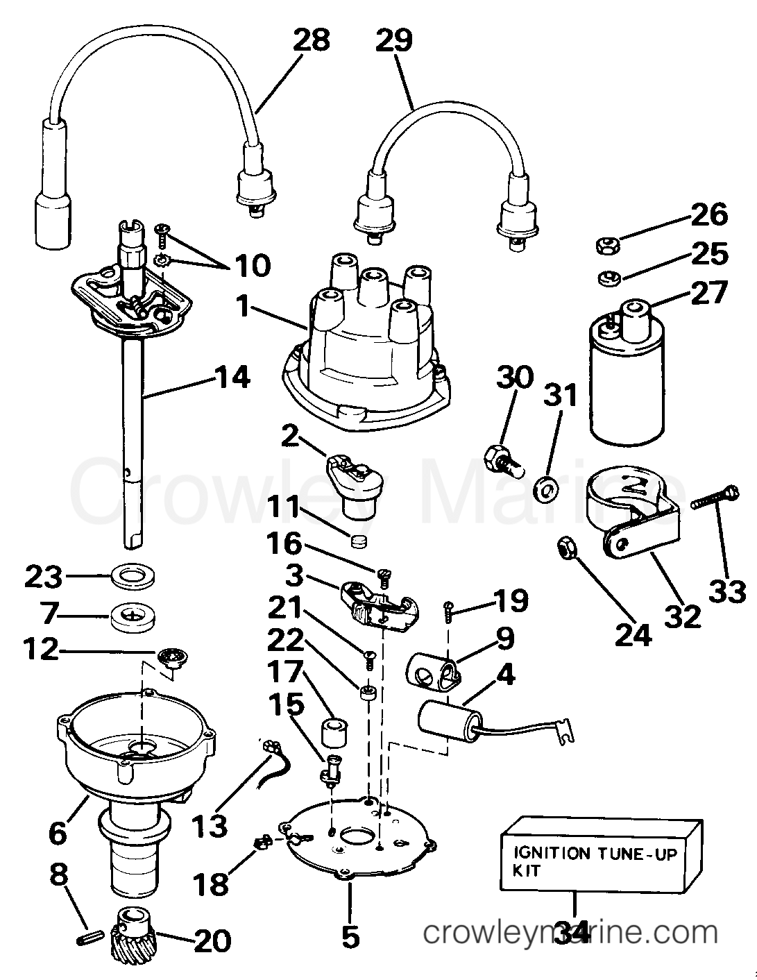 IGNITION GROUP 1985 Stern Drive 2.5 Crowley Marine