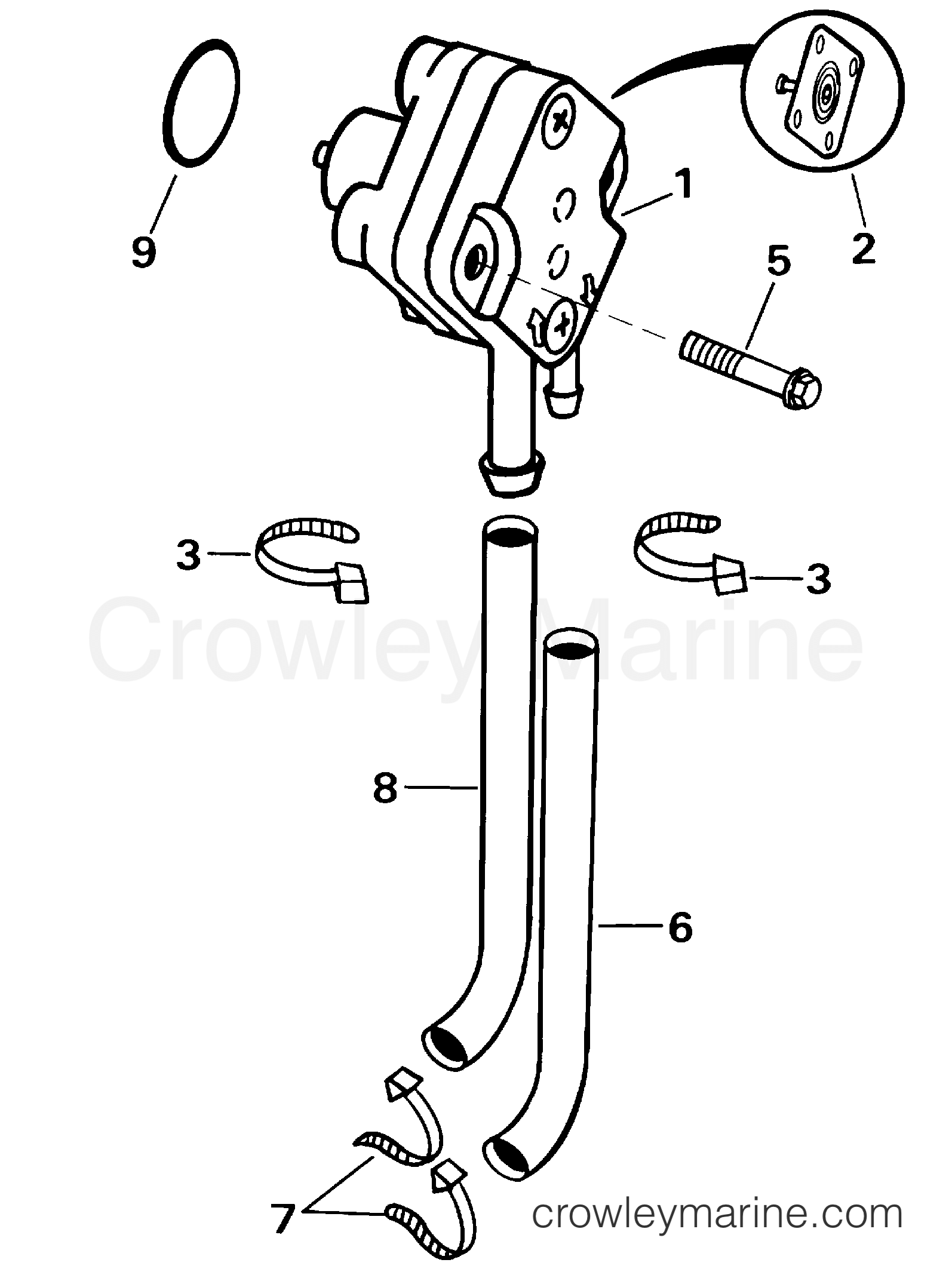 2000 Outboard 8 - E8R4SSB - FUEL PUMP
