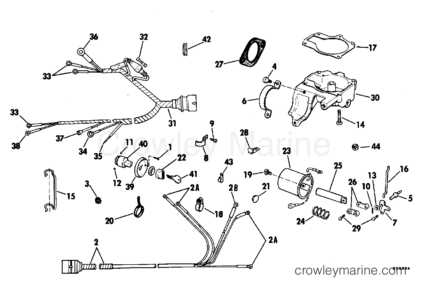 1983 Rigging Accessories - Electrical System - REMOTE ELECTRIC STARTING KIT 25 MODELS