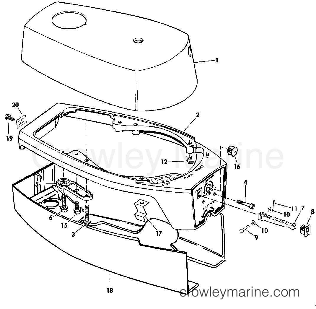 1990 Outboard 1.2 - JCO-ESE - ENGINE COVER