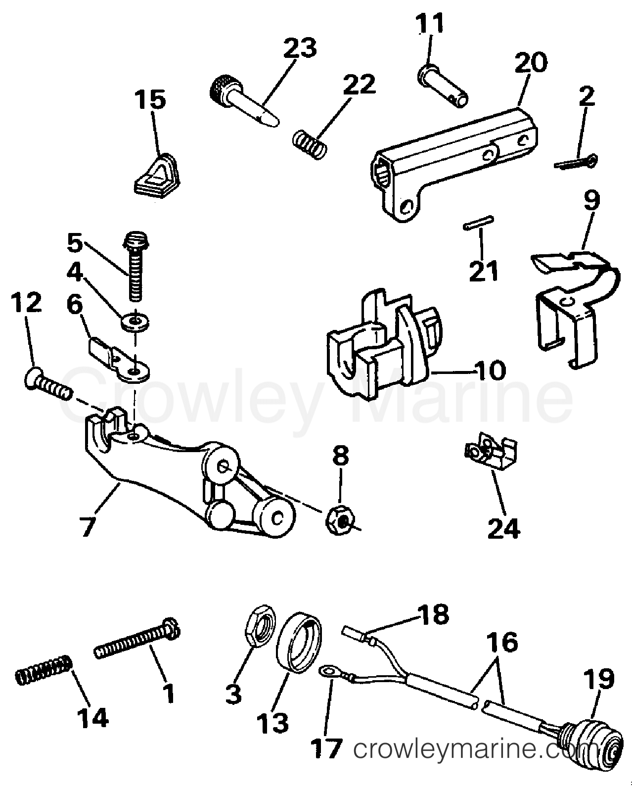 1988 Rigging Accessories - Remote Controls - REMOTE CONTROL ADAPTER KIT - 9.9, 15