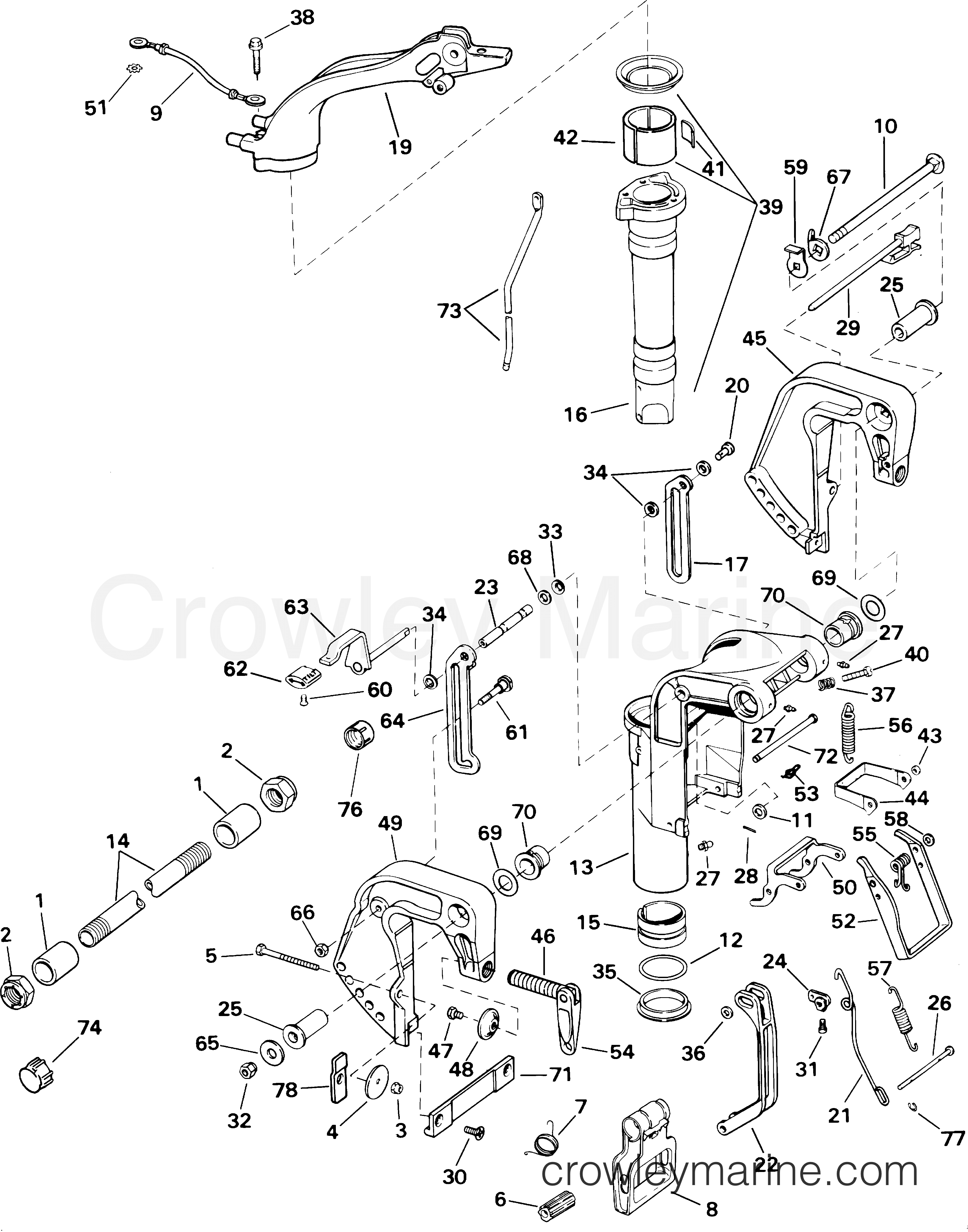 2001 Outboard 10 - J10EVLSIC - MIDSECTION