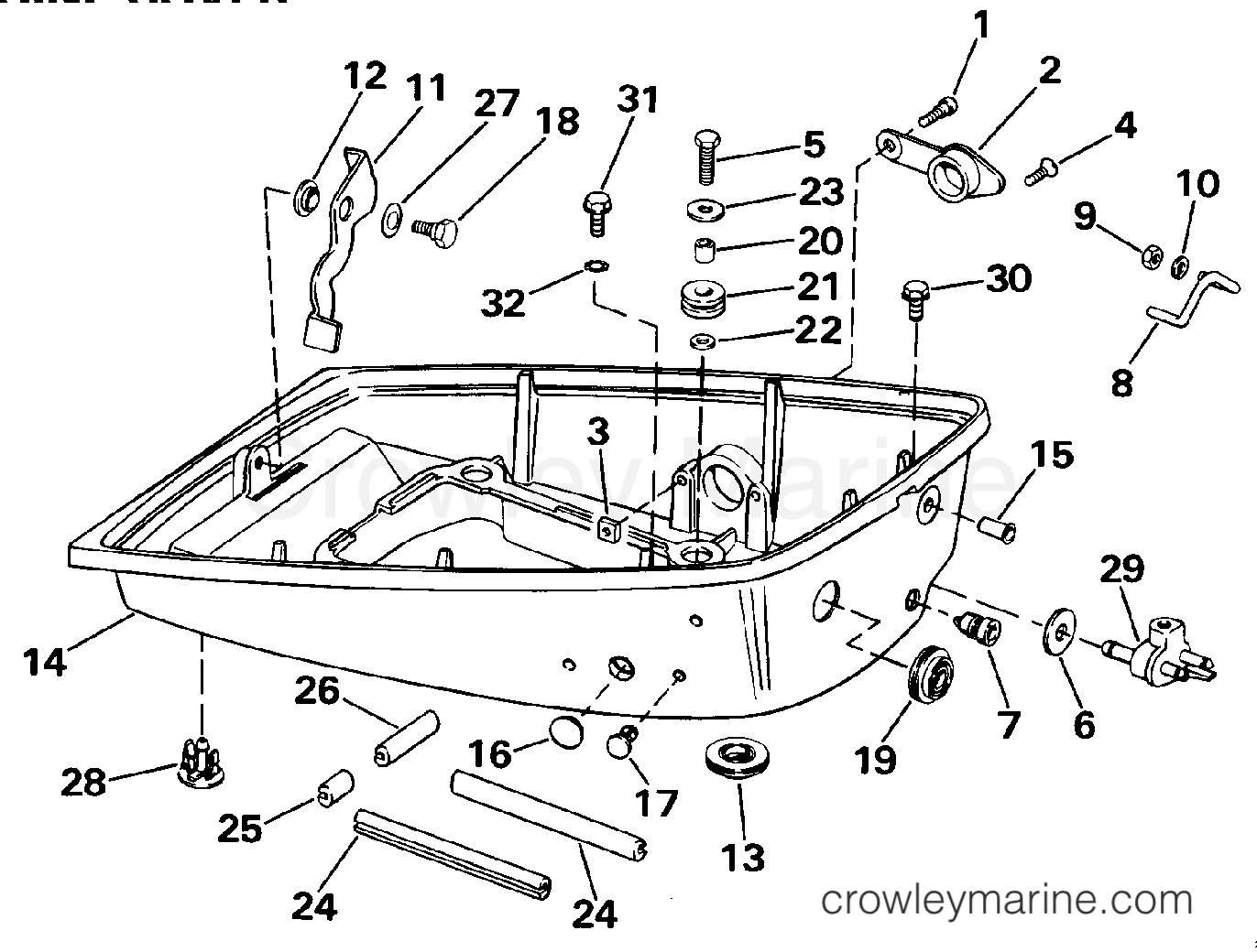 1988 Outboard 6 - E6RLCCS - ENGINE COVER