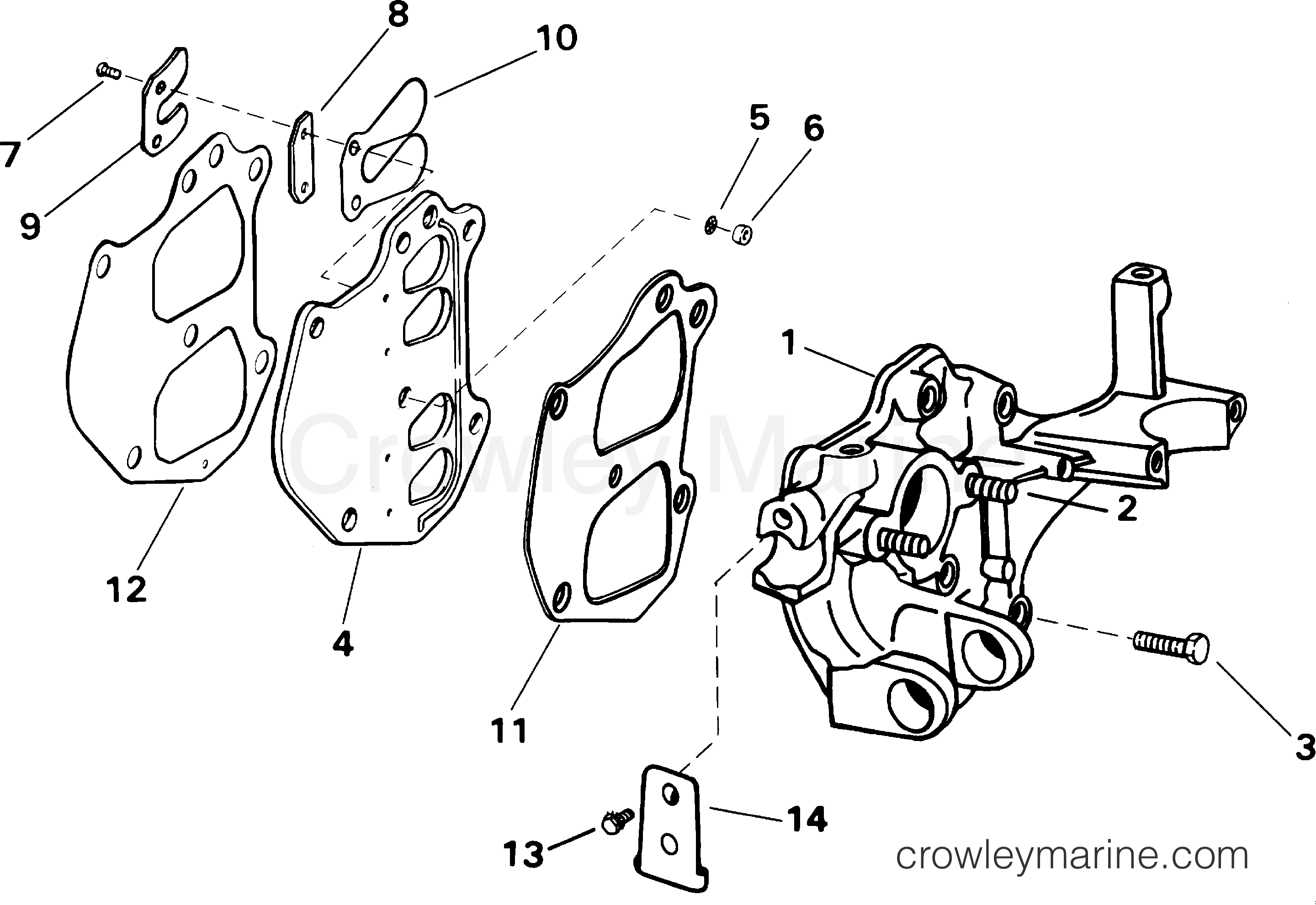 2001 Outboard 10 - J10EVLSIC - INTAKE MANIFOLD