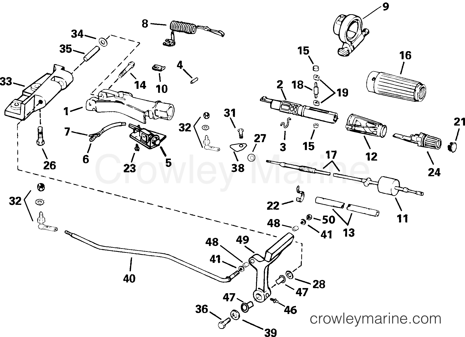 2003 Outboard 30 - J30MLSTS - STEERING ARM
