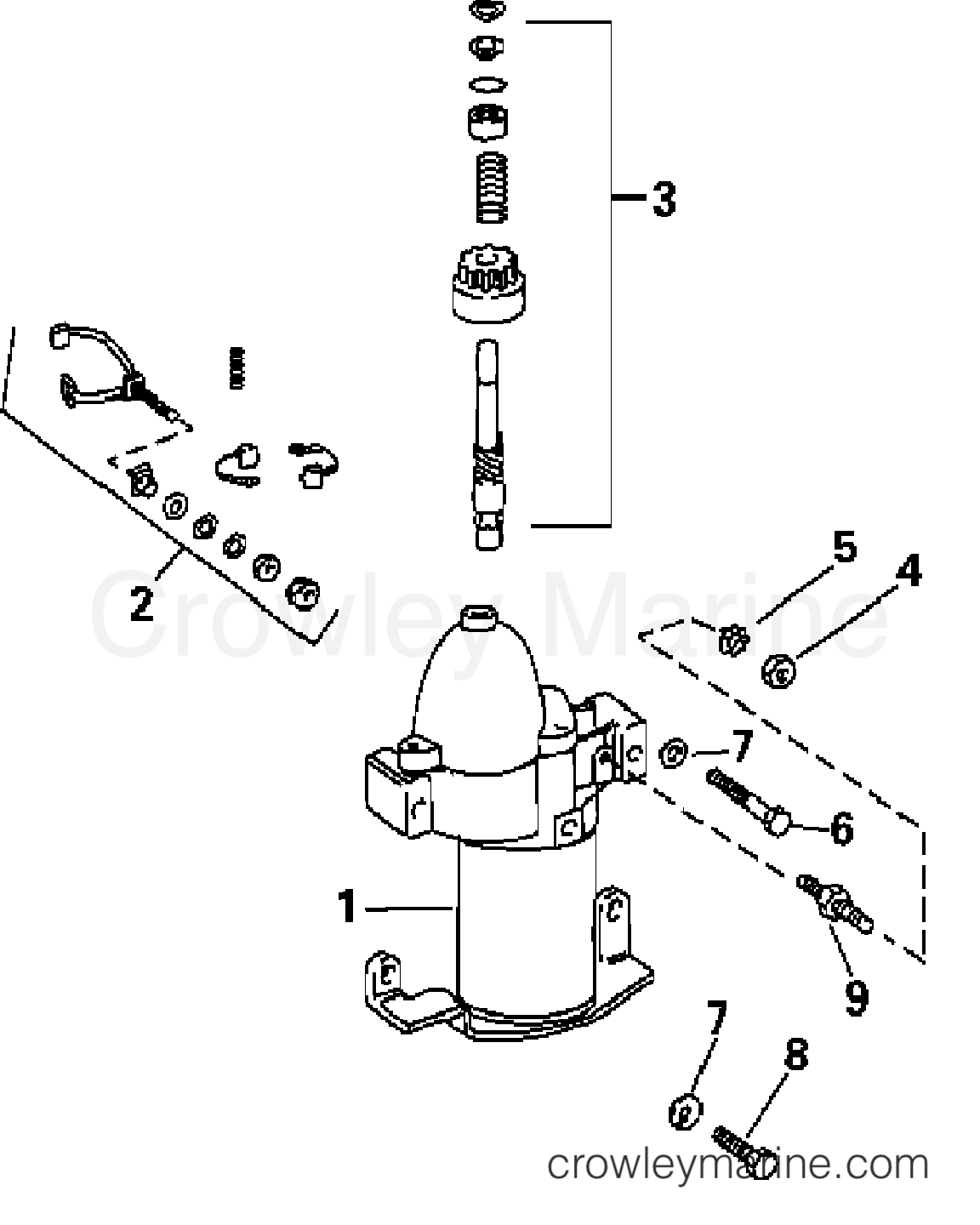 2004 Evinrude Outboards 200 - E200FCXSRB STARTER MOTOR section