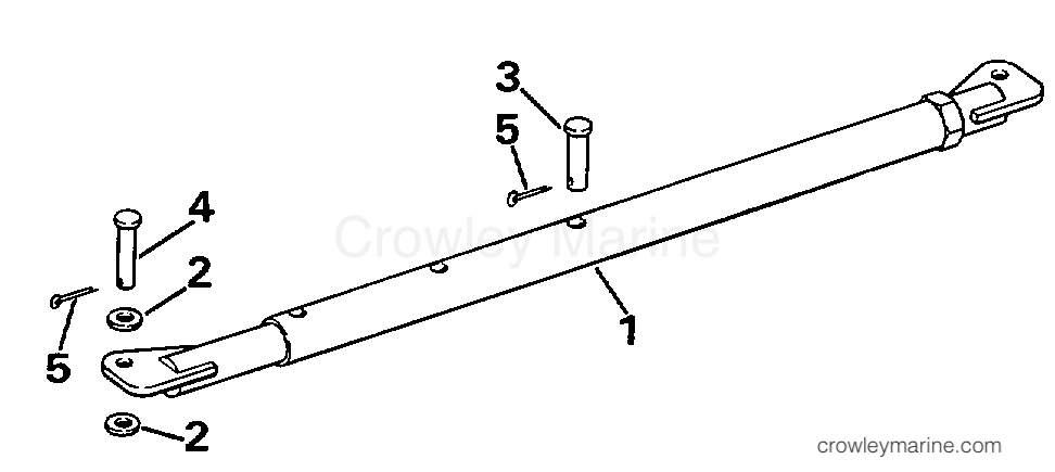 1998 Rigging OMC Stern Drive - All Models - TIE BAR KIT -- DUAL ENGINE