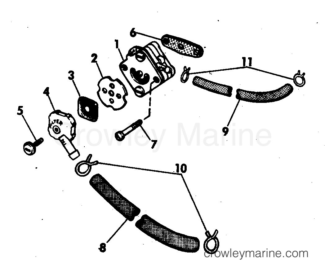 1973 Outboard 20 - 20RL73A - FUEL PUMP