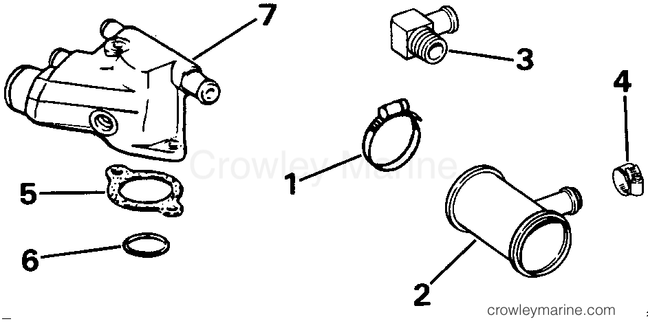 1993 Rigging OMC Stern Drive - All Models - HEATER KIT - V6 & V8 MODELS