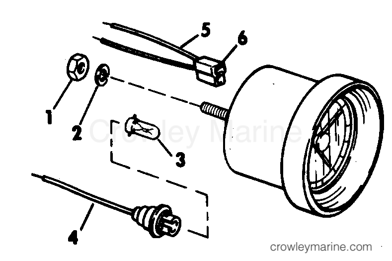 1978 Rigging OMC Stern Drive - All Models - CLOCK KIT