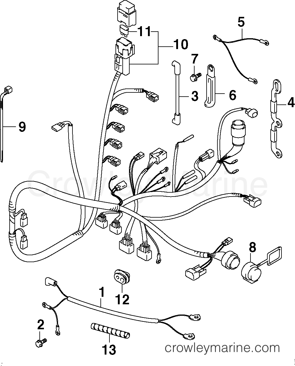 2002 Outboard 40 - J40PL4SNF - ELECTRICAL HARNESS