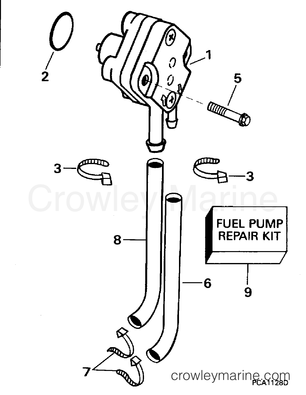 1996 Outboard 9.9 - BJ10FAEDC - FUEL PUMP