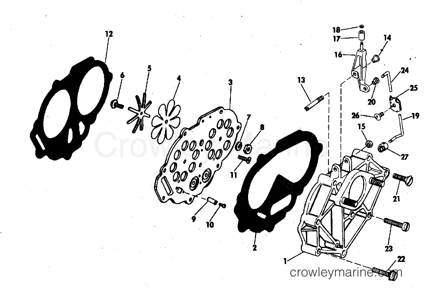 1976 Outboard 25 - 25E76E - INTAKE MANIFOLD