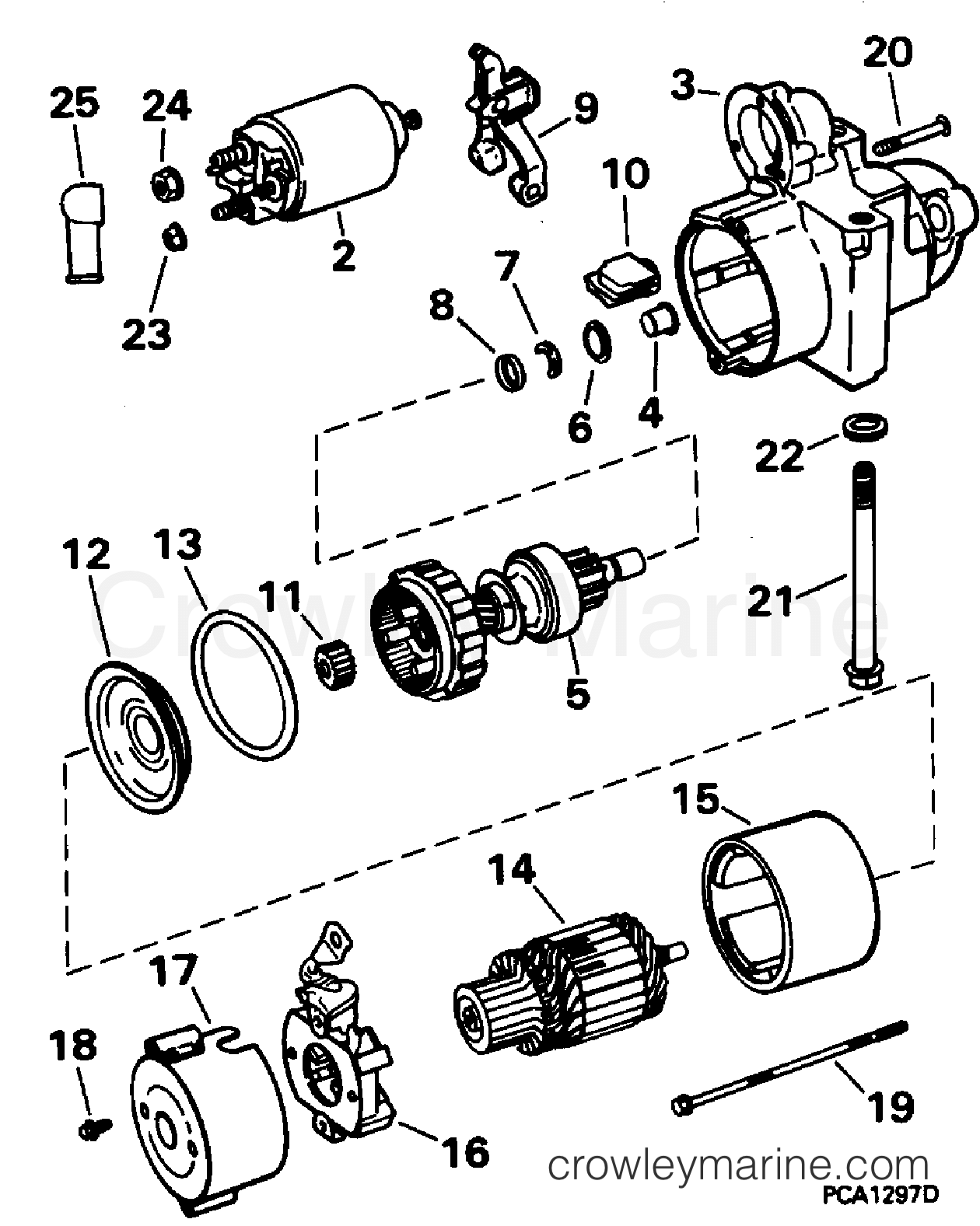 1995 Stern Drive 4.3 - 43APHUB - STARTER