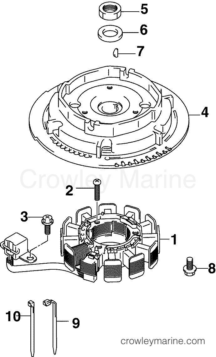 2005 Outboard 10 - J10EL4SOR - FLYWHEEL