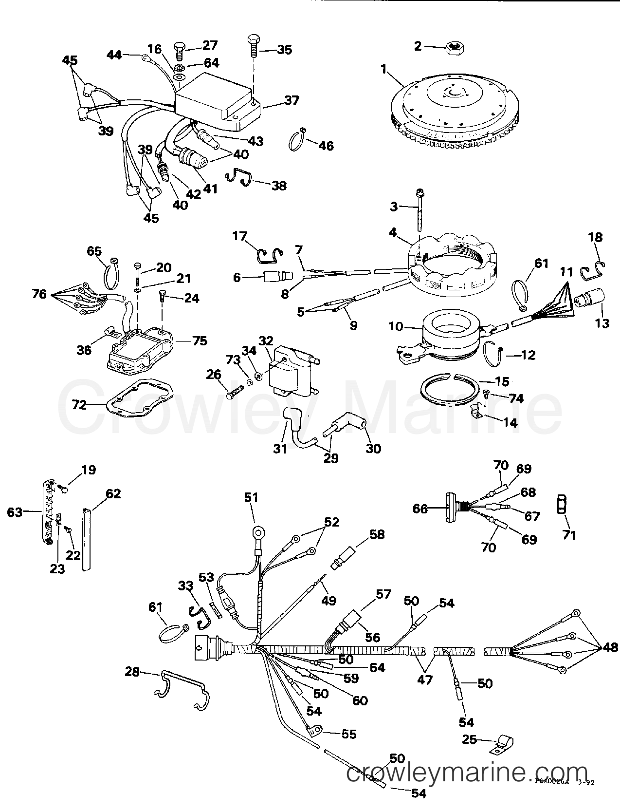 1994 Evinrude Outboards 100 - E100WTLERS IGNITION SYSTEM section
