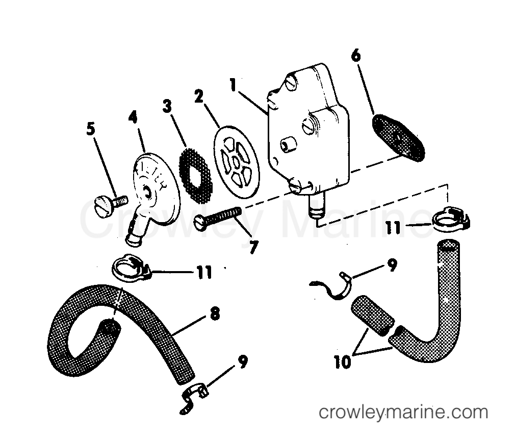 1981 Outboard 25 - J25TECIM - FUEL PUMP