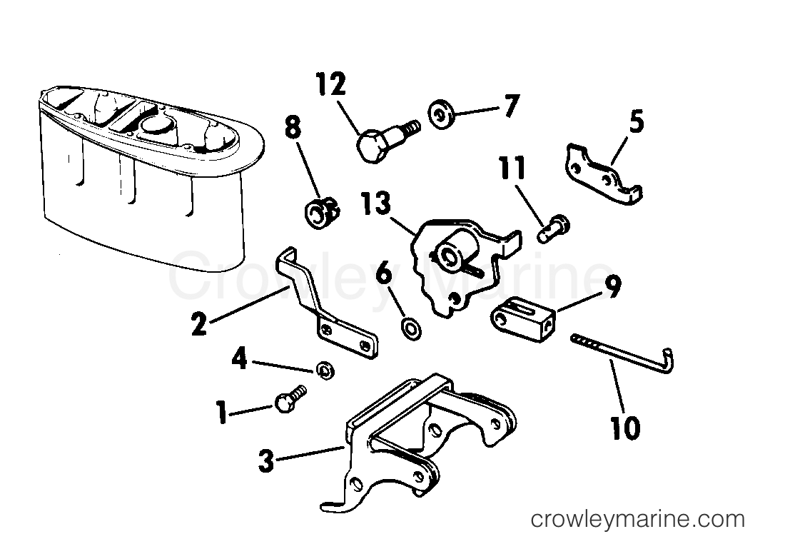 1980 Rigging Accessories - Miscellaneous - REVERSE THRUST KIT 9.9, 15 LONG MODELS ONLY