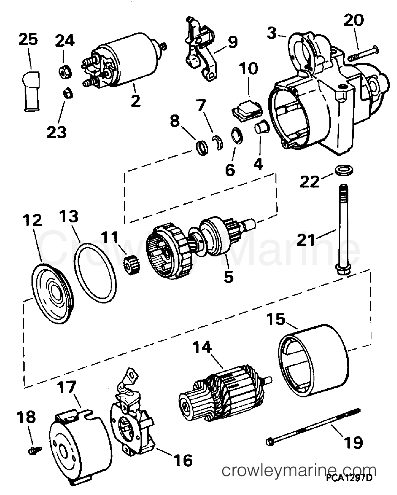 1995 Stern Drive 7.4 - 74FEPHUB - STARTER