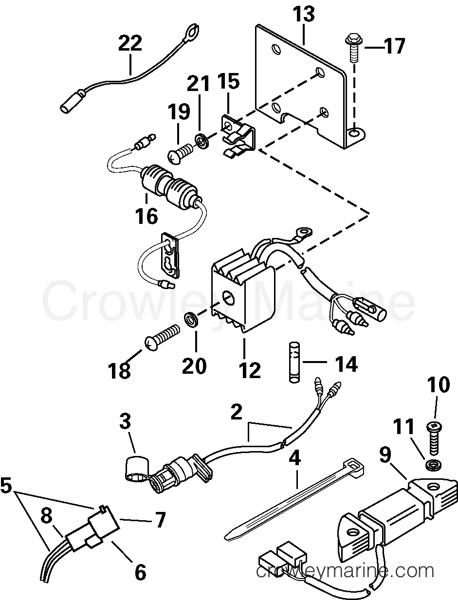 2000 Rigging Accessories - Electrical System - BATTERY CHARGE KIT - 5 (2-STROKE)